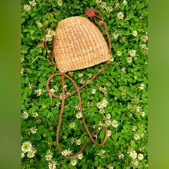 Handwoven Water Hyacinth purse crossbody bag summer vibe - Picture 5 of 6
